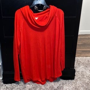 Oversized mock neck long sleeve